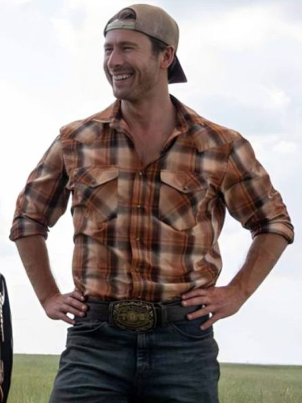 2024 Glen Powell Twisters Plaid Shirt