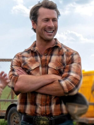 2024 Glen Powell Twisters Plaid Shirt
