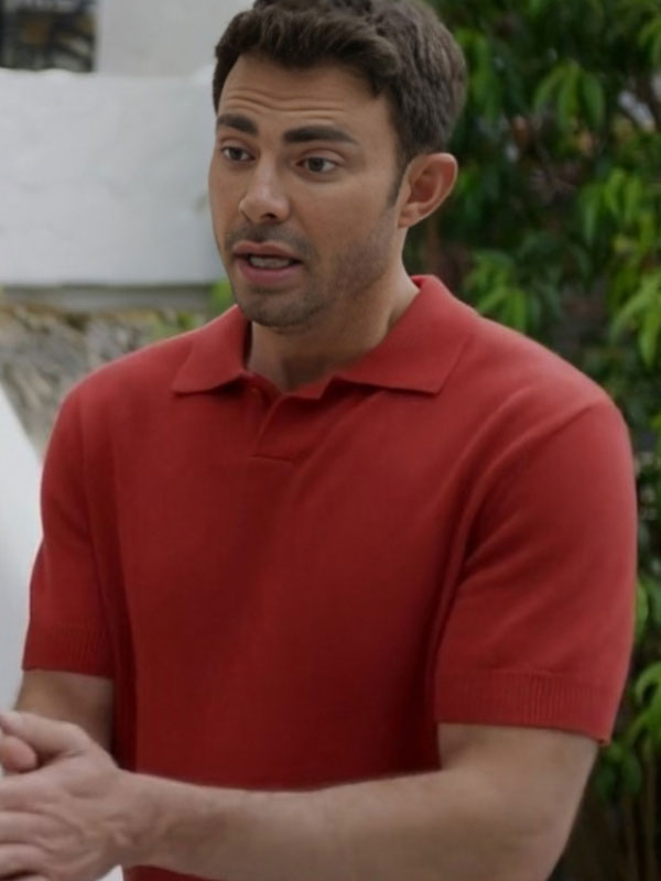 2024 Jonathan Bennett The Groomsmen Second Chances Red Shirt