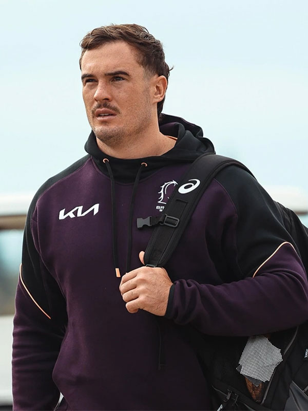 2024 NRL Brisbane Broncos Team Purple Pullover Hoodie