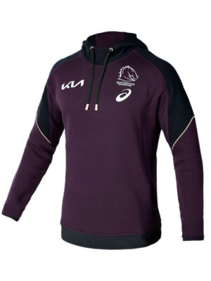 2024 NRL Brisbane Broncos Team Purple Pullover Hoodie