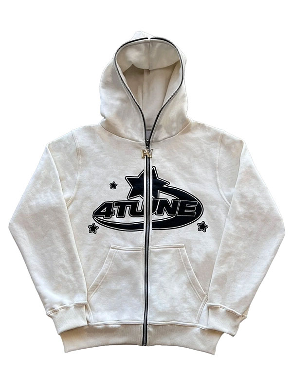 4 Tune Oversized Fleece Full Zip Hoodie