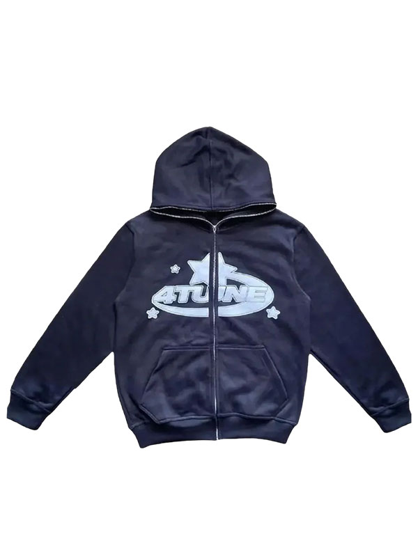 4 Tune Oversized Fleece Full Zip Hoodie
