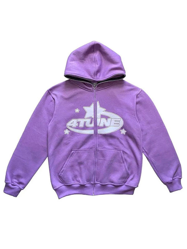 4 Tune Oversized Fleece Full Zip Hoodie