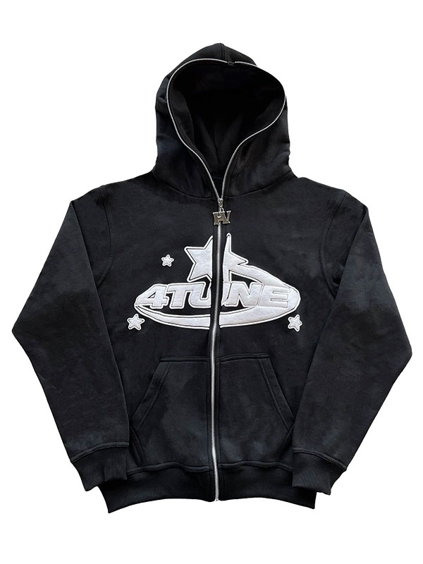 4 Tune Oversized Fleece Full Zip Hoodie