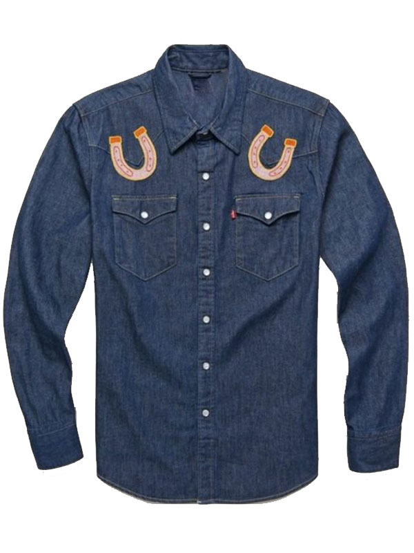 Adam Goldberg The Equalizer S5 Horse Shoe Denim Shirt