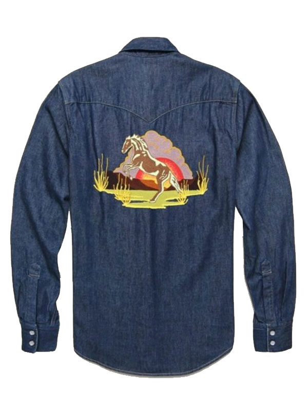 Adam Goldberg The Equalizer S5 Horse Shoe Denim Shirt