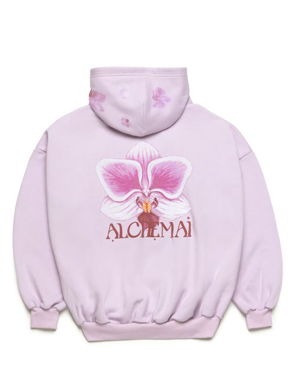Alchemai Blooming Orchid Purple Pullover Hoodie