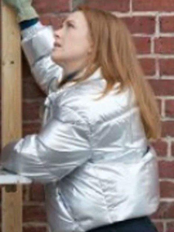 Alex Paxton-Beesley Our Christmas Mural Silver Puffer Jacket