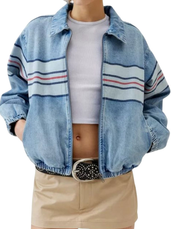 Amirah J High Potential S01 Denim Bomber Jacket