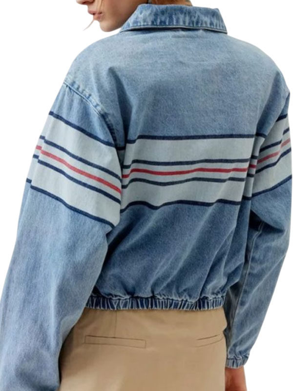 Amirah J High Potential S01 Denim Bomber Jacket