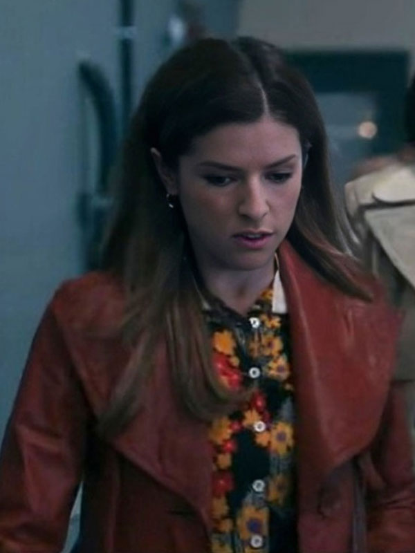 Anna Kendrick 2024 Woman of the Hour Leather Coat