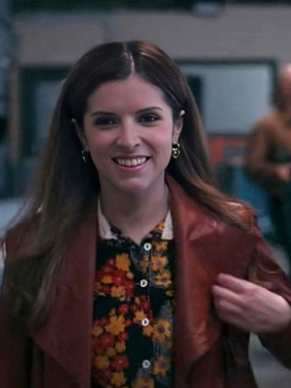 Anna Kendrick 2024 Woman of the Hour Leather Coat