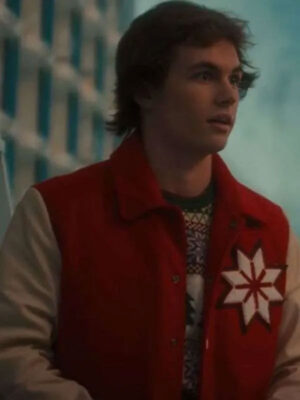 Austin Kane The Santa Clauses Red Varsity Jacket