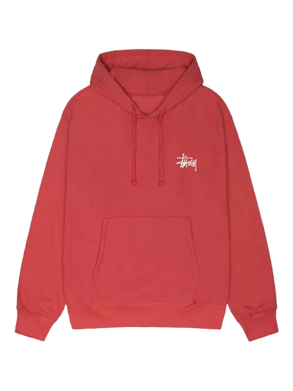 Basic Stussy Oversized Fleece Pullover Hoodie