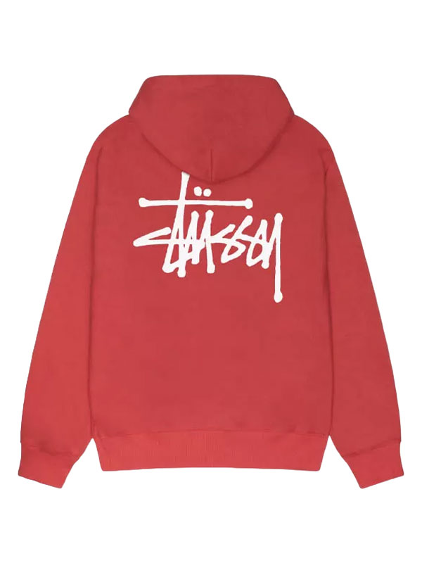 Basic Stussy Oversized Fleece Pullover Hoodie