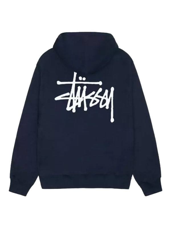 Basic Stussy Oversized Fleece Pullover Hoodie