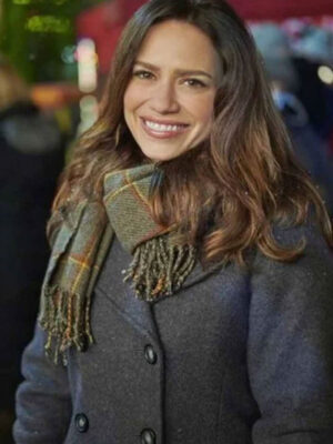 Bethany Joy Lenz Five Star Christmas Wool Peacoat