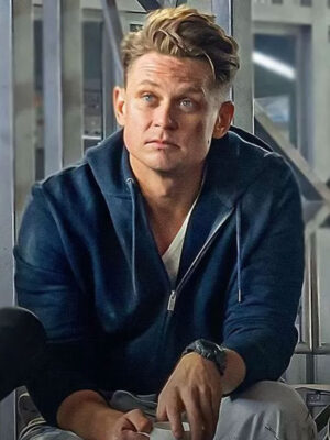 Billy Magnussen Lift 2024 Blue Zip-Up Hoodie