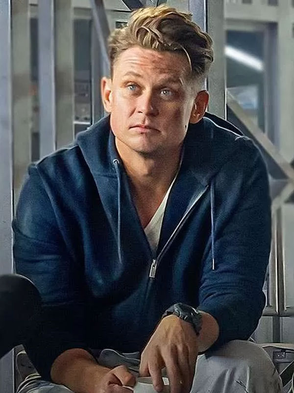 Billy Magnussen Lift 2024 Blue Zip-Up Hoodie