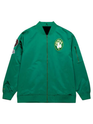 Boston Celtics Mitchell & Ness Kelly Green Bomber Jacket