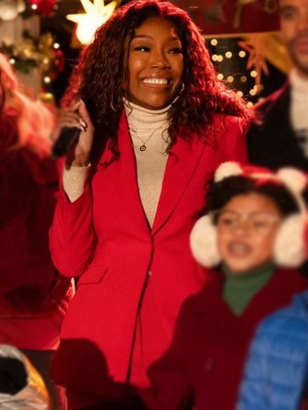 Brandy Norwood Best Christmas Ever Pink Suiting Suit
