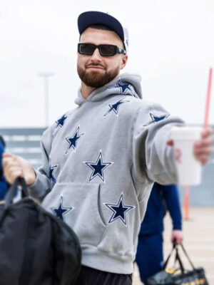 By Way of Dallas Cowboys Monogram Grey Pullover Hoodie