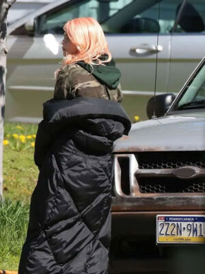 Cara Delevingne Life In A Year Black Puffer Coat