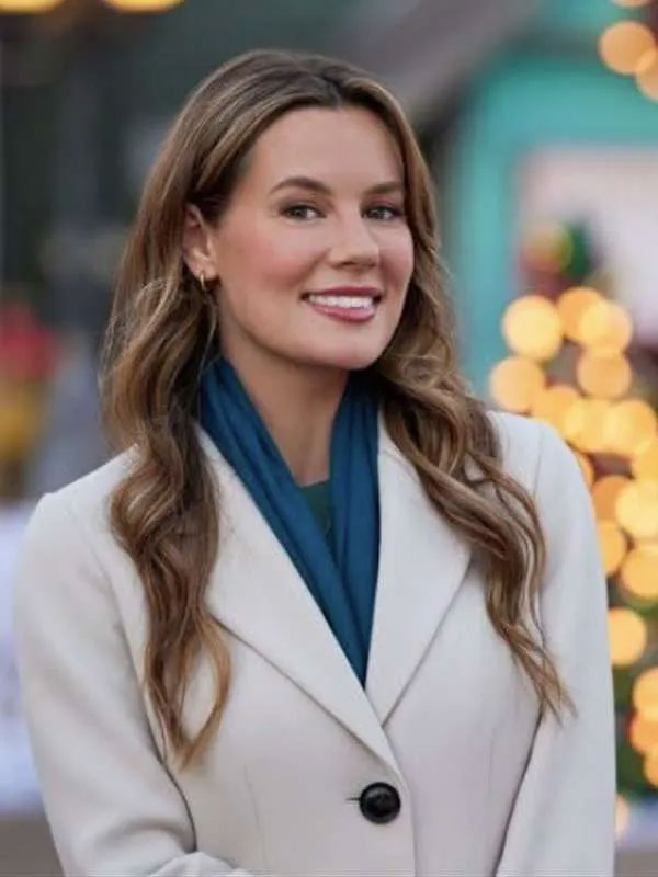 Chelsea Hobbs Navigating Christmas Wool Trench Coat