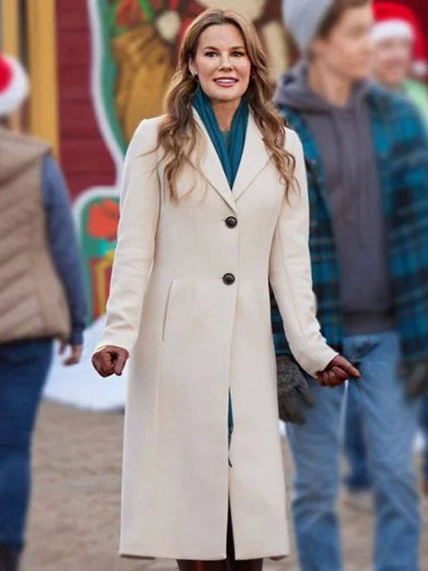 Chelsea Hobbs Navigating Christmas Wool Trench Coat
