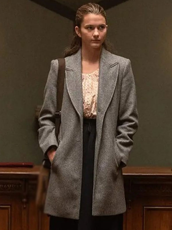 Chloe East 2024 Heretic Gray Wool Long Coat