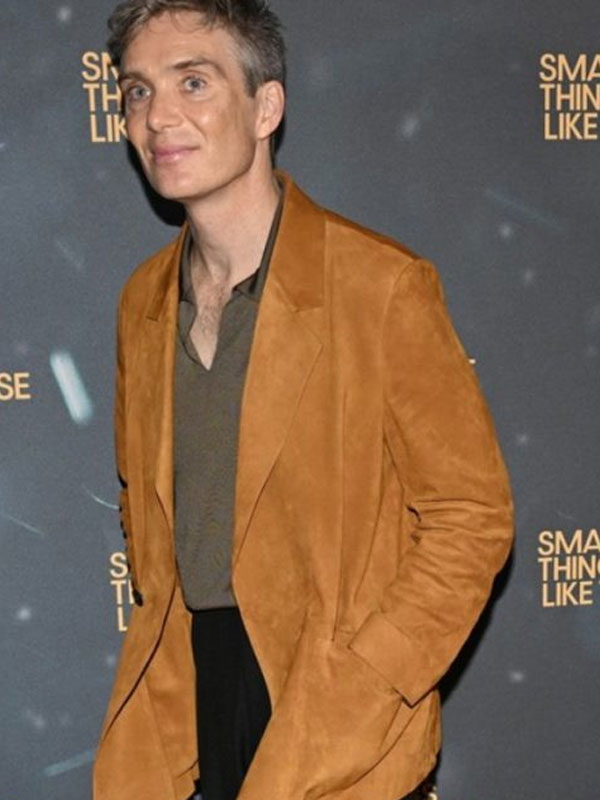 Cillian Murphy 2024 Small Things Like These Suede Blazer
