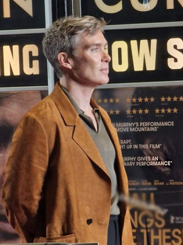 Cillian Murphy 2024 Small Things Like These Suede Blazer