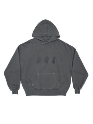 Cold Culture Hands Print Oversized Pullover Hoodie