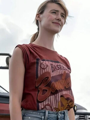 Daisy Edgar-Jones 2024 Twisters Red T-Shirt