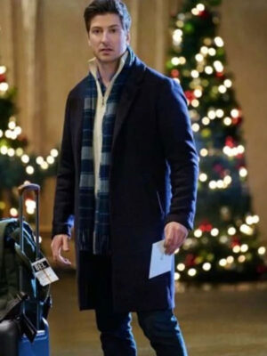 Daniel Lissing Santa Tell Me 2024 Black Wool Coat