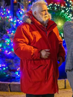 Daniel Roebuck 2024 Saint Nick of Bethlehem Red Parka Jacket