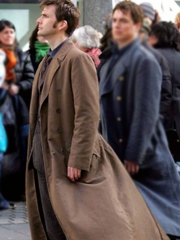David Tennant 10th Doctor Who Brown Wool Coat