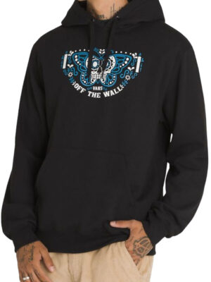Dia De Muertos Guided Mariposa Black Pullover Hoodie