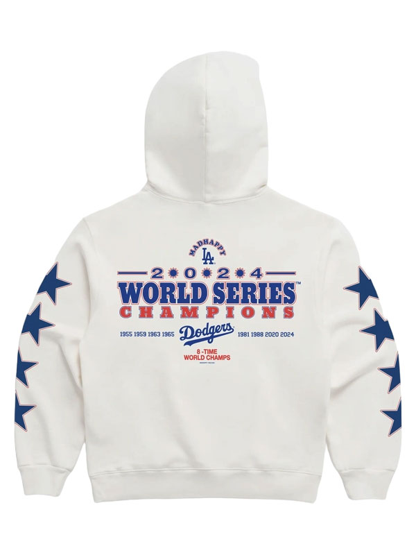 Dodgers Madhappy World Series Midweight Pullover Hoodie