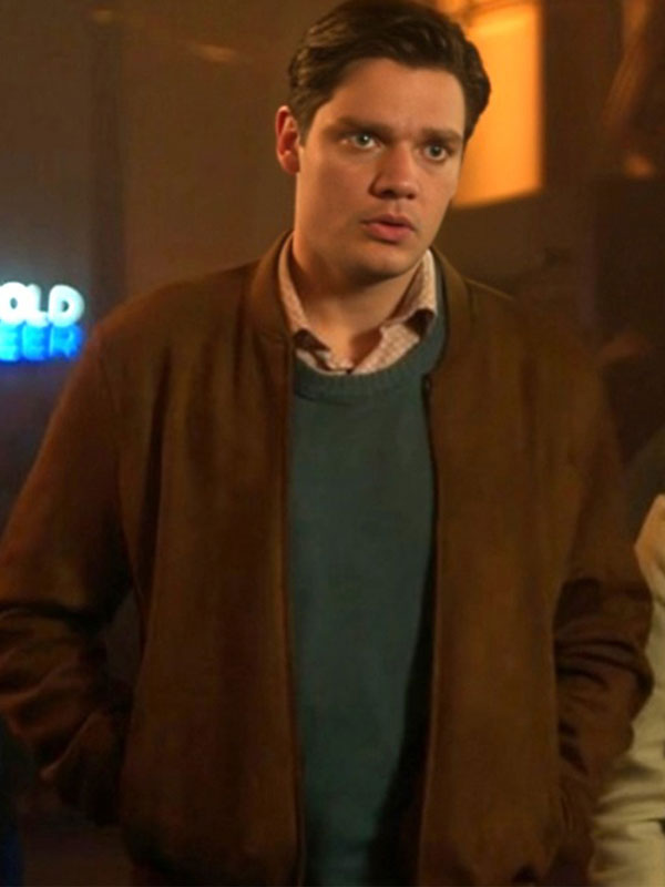Dominic Sherwood 2024 Haunted Wedding Brown Jacket