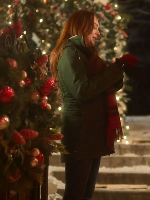Falling for Christmas Green Cotton Jacket