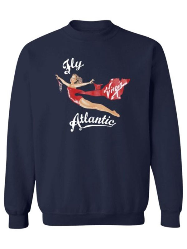 Fly Atlantic Princess Diana Blue Fleece Sweatshirt
