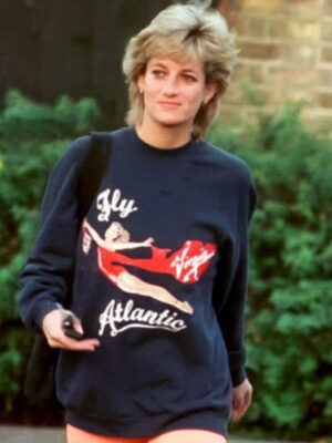 Fly Atlantic Princess Diana Blue Fleece Sweatshirt