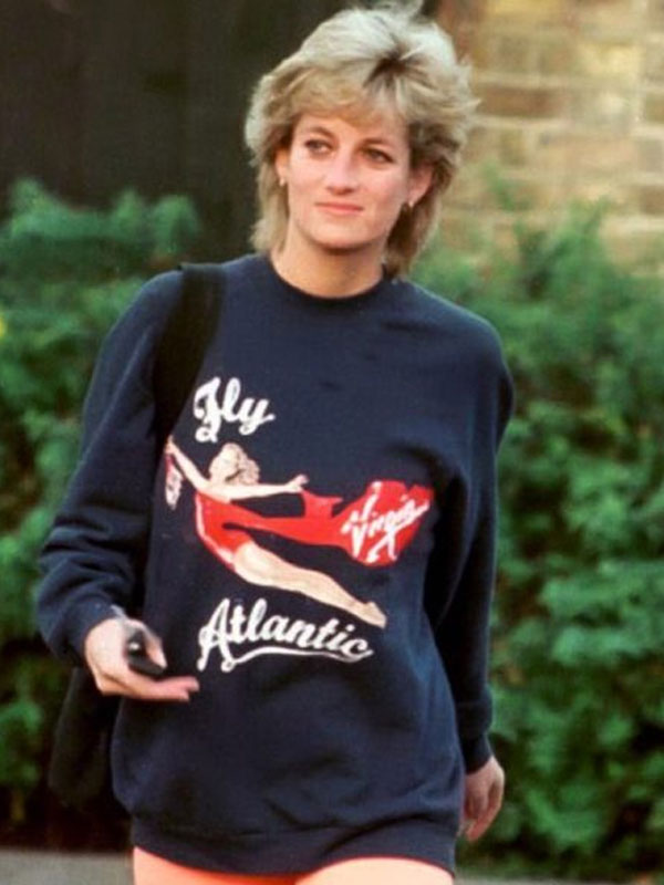 Fly Atlantic Princess Diana Blue Fleece Sweatshirt