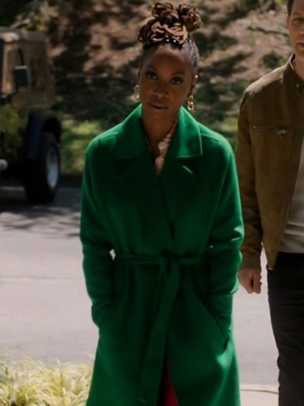 Found S02 Shanola Hampton Green Wool Coat
