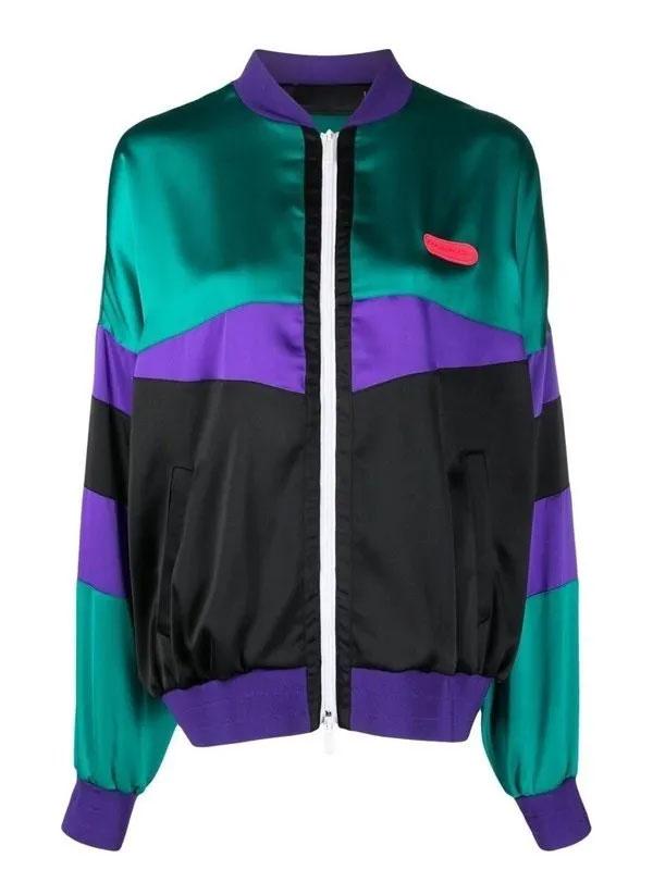 Gwen Stefani DSQUARED2 Color Block Bomber Jacket