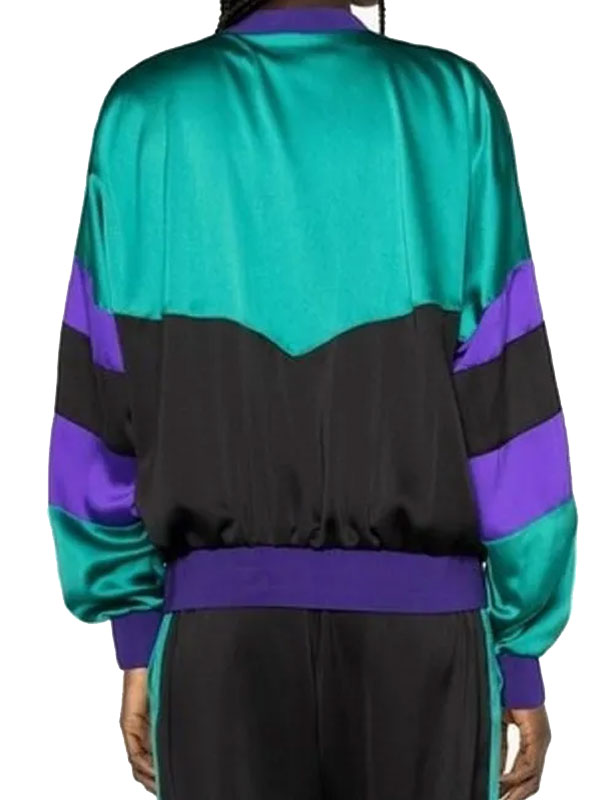 Gwen Stefani DSQUARED2 Color Block Bomber Jacket