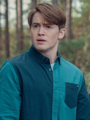 Heartstopper S02 Kit Connor Blue and Block Cotton Shirt