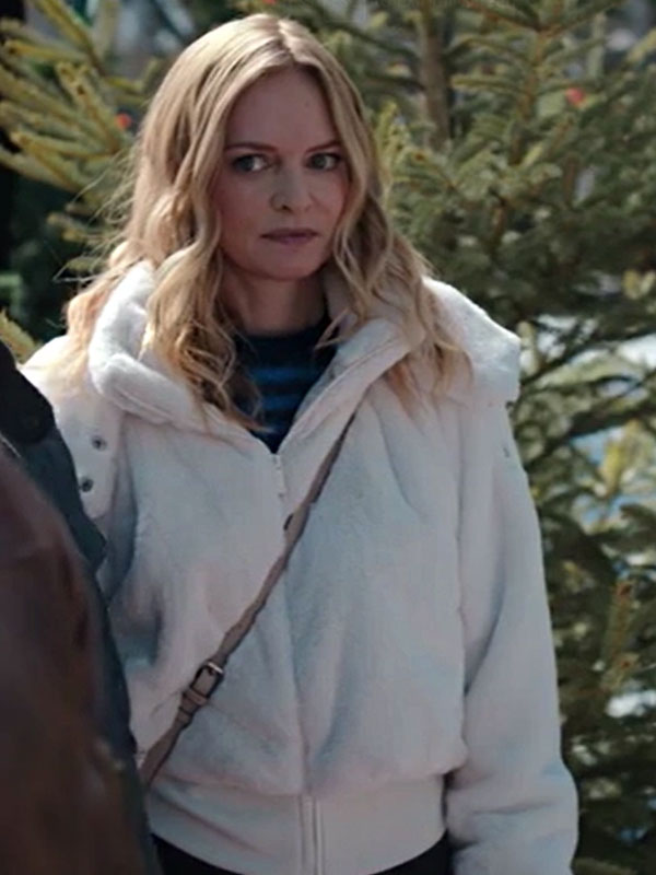 Heather Graham Best Christmas Ever White Jacket